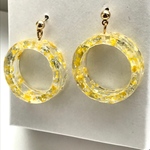 イエローシェル＊リングピアス