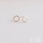 【再販】- Brass - Gold Circle　ピアス