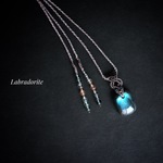 ラブラドライト macramé ペンダント