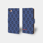 鳥好きさんの為のシンプルバード@フクロウ　手帳型スマホケース　iphone android ほぼ全機種対応