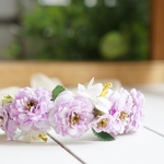 パープル薔薇の小さなアーティフィシャル・ティアラ☆ 