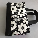 レビューブックカバー＊ポップフラワー＊モノクロ