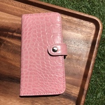 ピンクレザーiPhoneケース