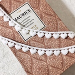 1m 可愛い 立体 ハート 綿レース ブレード 白 BK190718 ハンドメイド 手芸 素材 材料 DIY
