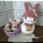 mintさま専用ページ🐰イースターバニー雪だるまちゃん🐰