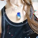 再販＊”Wear the SEA 小さく切り取った海”  小さなアクアリウム ネックレス＊長さ変更可能
