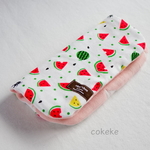 🍍🍉 かわいい♫ スイカ🍉 ふわっふわの8重ガーゼ ハンカチ 20cm     