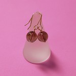 【再販】スモーキークォーツ 天然石 シンプル ピアス(イヤリング)