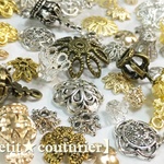 【送料無料】　No.2598　キャップ金具　１００個セット　花座・座金