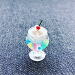 【再販】今日のおやつ＊カラータピオカ入りクリームソーダ＊ラムネサイダー＊ぽってりグラス