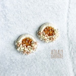  ピアス／イヤリング ⚪︎◯ bubbles⚪︎ ビーズ刺繍 