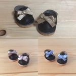 オビツ11 サイズ  リボン シューズ 黒