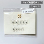 サイズ確認用ネイルチップ◆ショート