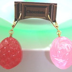 ドロップCandyピアス:) いちご・ピーチ味