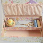 たっぷり収納のお裁縫箱（Statice - ivory）