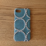 *受注製作*ミナペルホネン*タンバリン*ブルー*mina perhonen*iPhoneケース*iPhoneカバー*スマホケース*スマホカバー