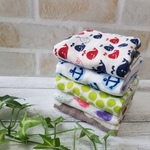 sale！mini８重ガーゼやわらかハンカチ*1week5枚セット
