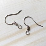 在庫整理　100個　高品質ピアスフック金具　シルバー