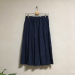 タックギャザーリネンスカート