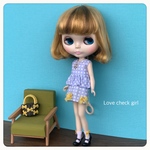 Love  check girl / ペールブルー