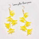 【再】Lemon yellow flower pierce/ピアスorイヤリング