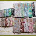 Ｋさまご予約品　LIBERTY　ビニコの中布・内ポケット・カードポケット付きポーチ＆wファスナークリアポケットminiポーチ　10セット