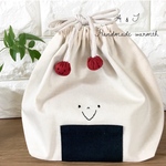 【2段お弁当箱用】おにぎり巾着ちゃん