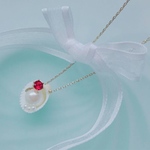 SALE♡ルビーがきらめくネックレス♡700円から400円に♡