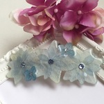 紫陽花の押し花バレッタ
