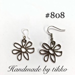 #808 シルバー メタルフラワー 