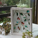 グラスアート(赤い実)