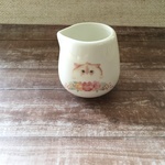 白ねこ ミルクピッチャー 爪楊枝入れ