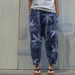 浴衣リメイク*もんぺパンツ*竹