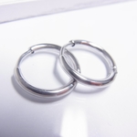 ★再販しました★耐水 ステンレス アレルギーフリー フープピアス 20mm メンズ