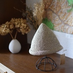 【SALE】和紙の麦わらとんがり帽子 50〜52㎝