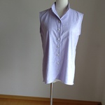 スタンドカラー ノースリーブシャツ