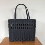かごバッグ 幅35cm（黒）■クラフトバンド