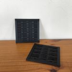 コースター2枚セット（チョコ）送料込■クラフトバンド