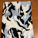 大きめ巾着(迷彩・モノトーン)