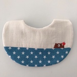 りんご持ってるクマ  刺繍スタイ リバーシブル