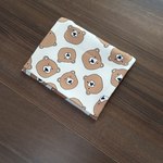 移動ポケット(ティッシュケースつき)(くまのかお(アイボリー))