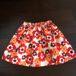 再販☆お花のギャザースカート☆130.140size＋¥200で対応