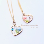 お花とハートのプリンセスネックレス♡