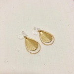 しずく ダブル シンプル イヤリング