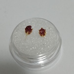 ザクロのような艶やかさ☆レッドスピネルの小粒ピアス（イヤリング可）