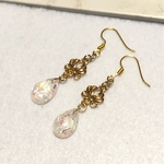 キラキラ貝がらのピアス/イヤリング