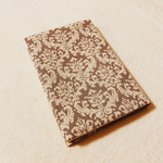 ＊ハンドメイド＊ブックカバー ビジネス書サイズ   ダマスク柄 グレー 灰色