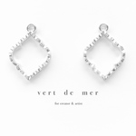 【8個 約23×16mm】シルバー メタル ランタン フレーム チャーム レジン枠 