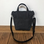 SALEショルダミニトートバック♡ヴィンテージ 墨色