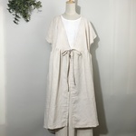 半袖 カシュクールワンピース